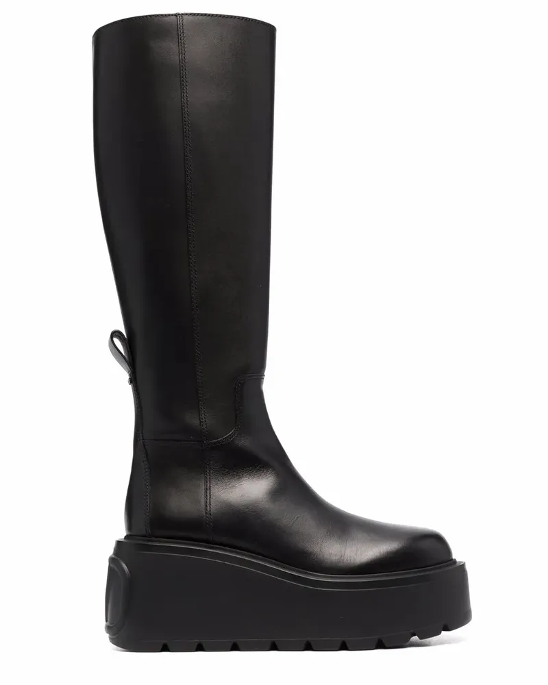 Valentino Garavani VLOGO Stiefel - Schwarz Schwarz