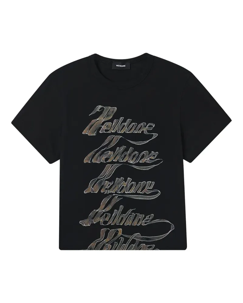 WE 11 DONE printed T-shirt - Schwarz Schwarz