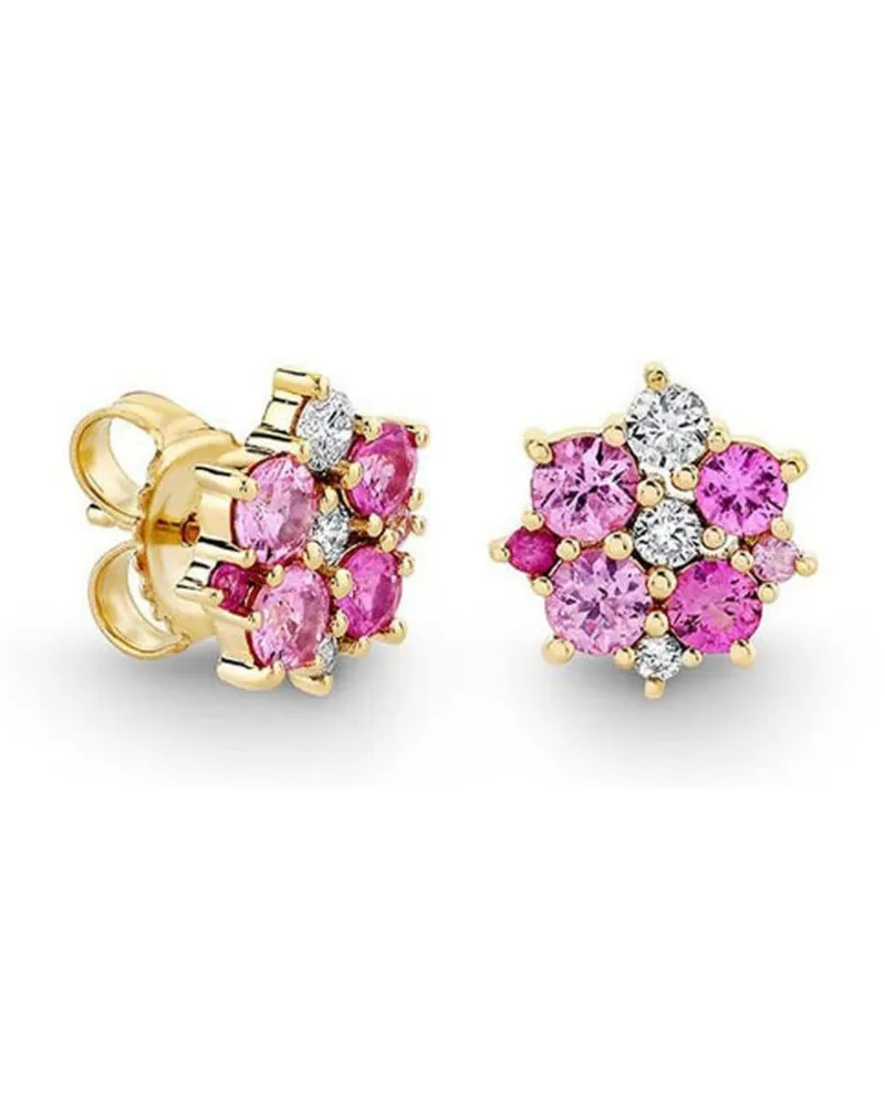 Sydney Evan 14kt Cocktail Disc Gelbgoldohrstecker mit Diamanten Gold