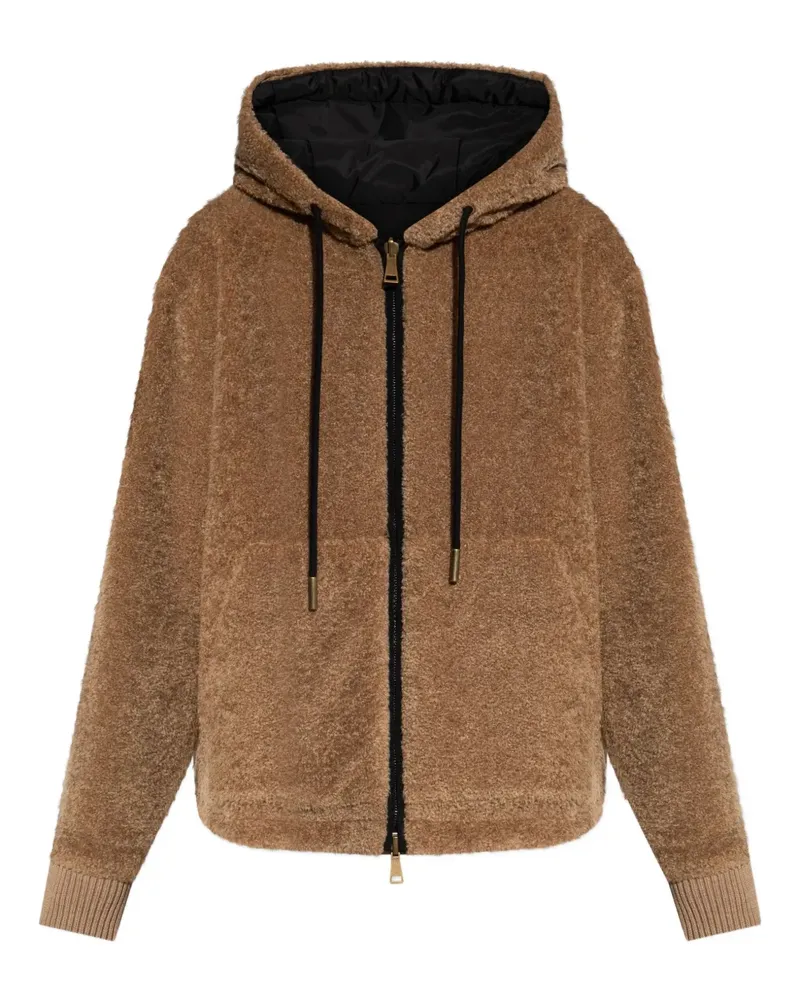 Moncler Fleecejacke mit Kapuze - Braun Braun