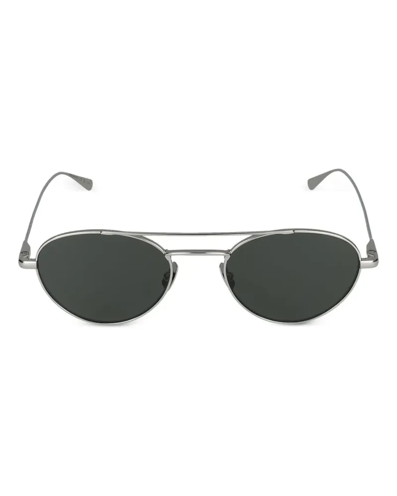 Saint Laurent oval-frame sunglasses - Silber Silber