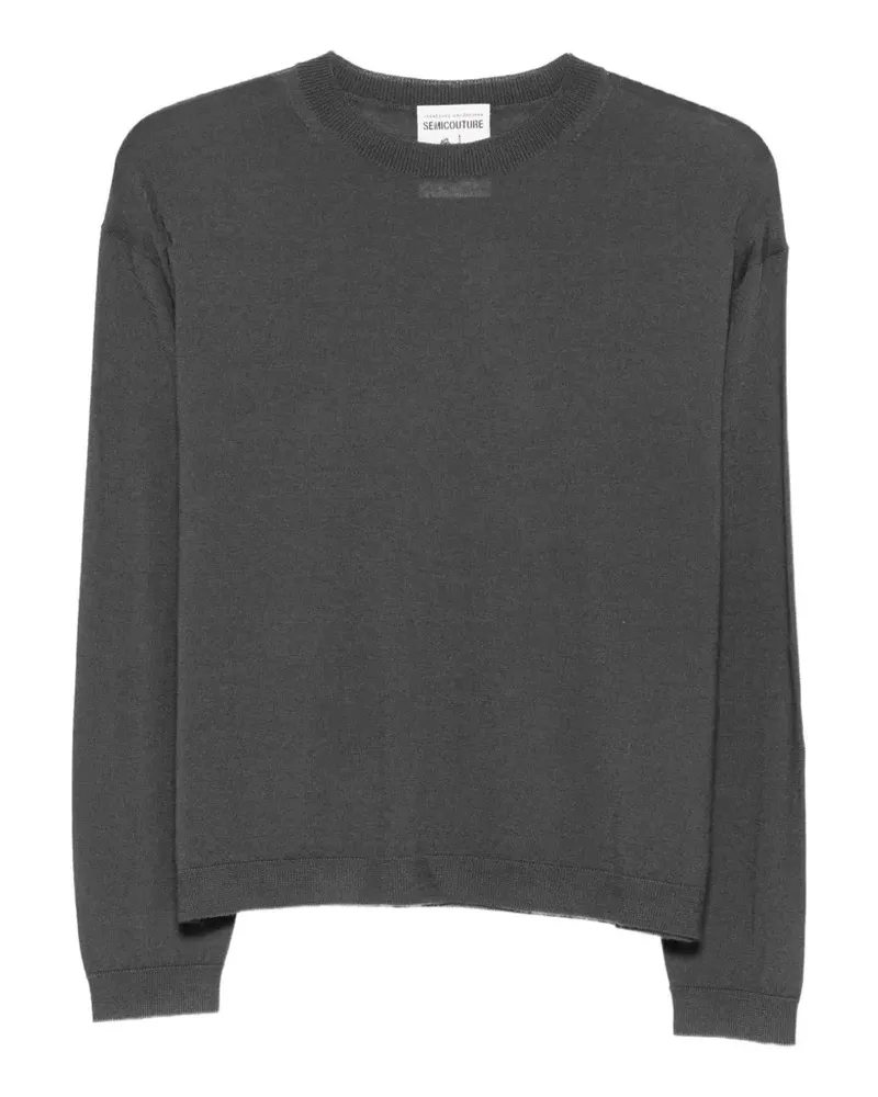 Semicouture Haley Pullover aus Feinstrick - Grau Grau