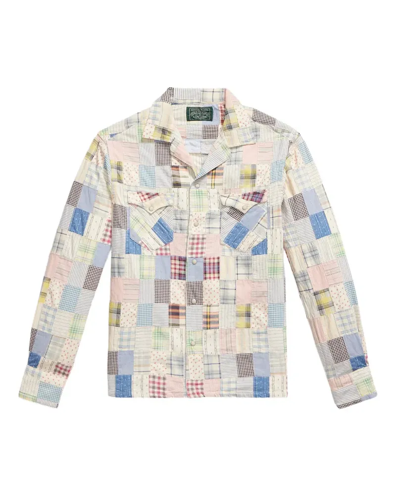 Ralph Lauren patchwork shirt jacket - Blau Blau