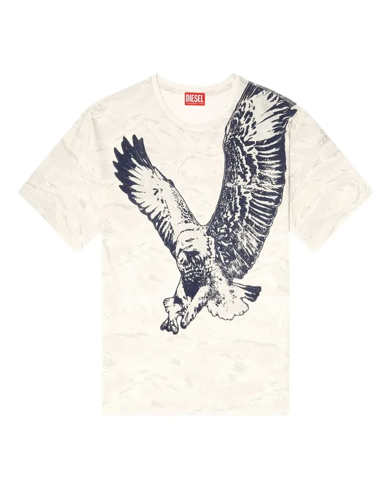 Diesel T-Boxt-T14 T-Shirt mit Camouflage-Print - Nude Nude