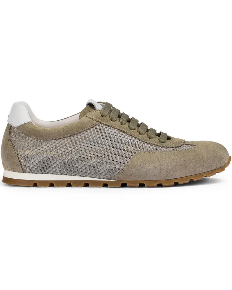 Doucal´s Sneakers mit Wildledereinsätzen - Nude Nude