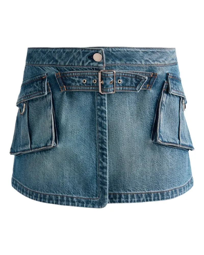 Alice + Olivia Brandy Cargo-Minirock - Blau Blau