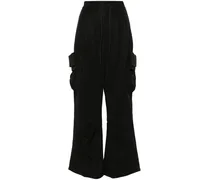 Cargohose mit Kordelzug - Schwarz