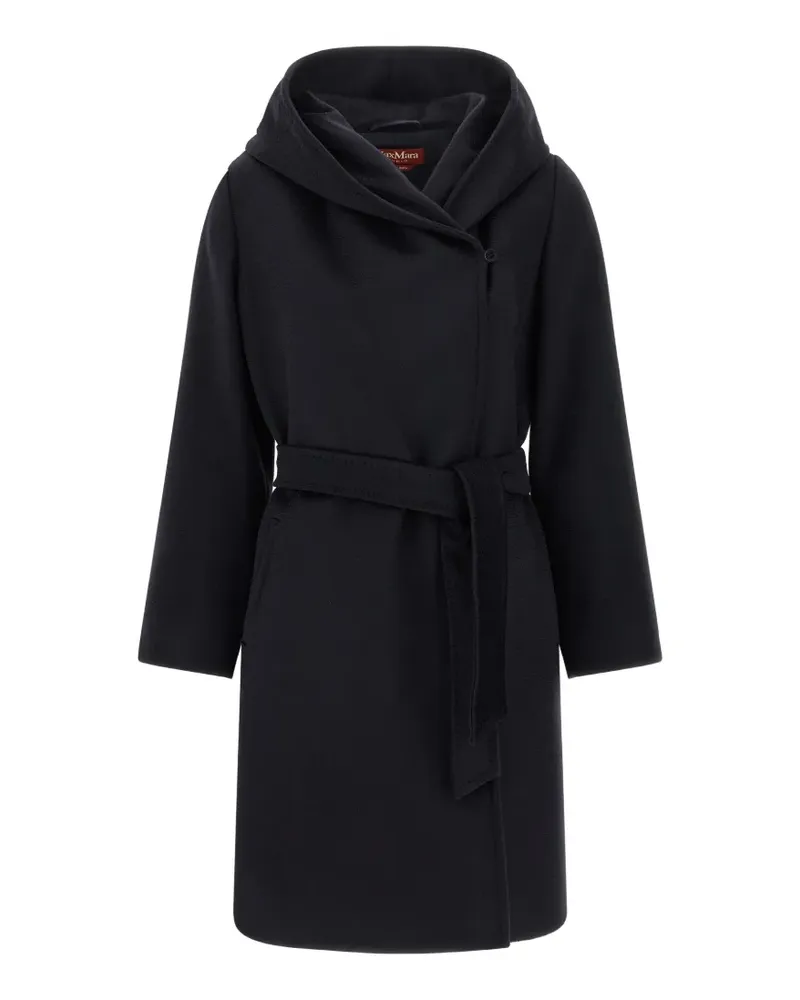 Max Mara New Mang Mantel mit Gürtel - Blau Blau