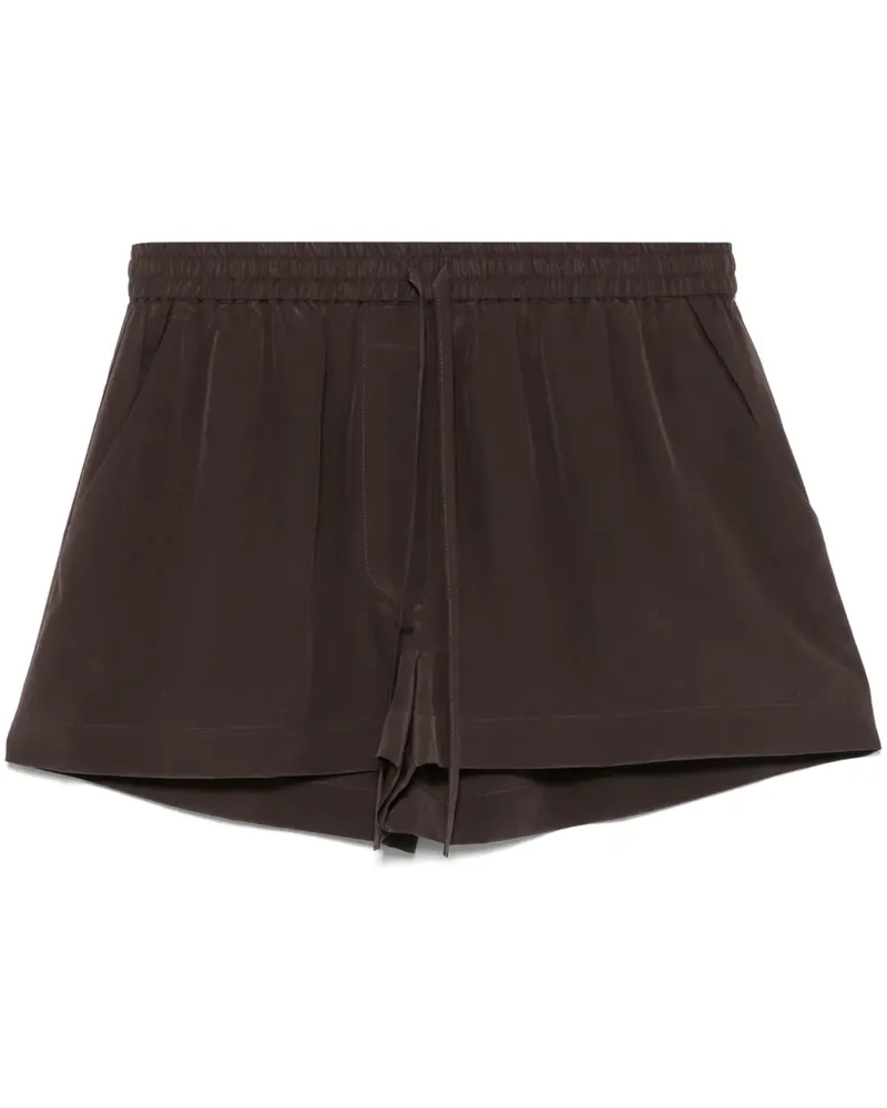 P.A.R.O.S.H. P.A.R.O H. Shorts aus Seide - Braun Braun