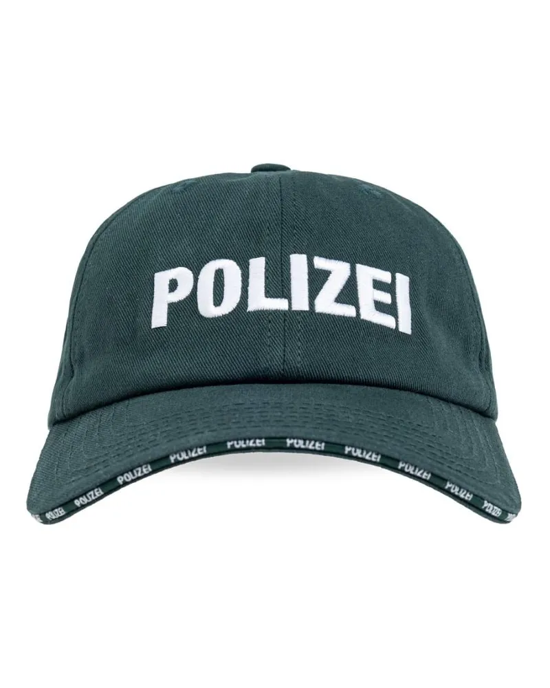 VETEMENTS Polizei Baseballkappe Grün