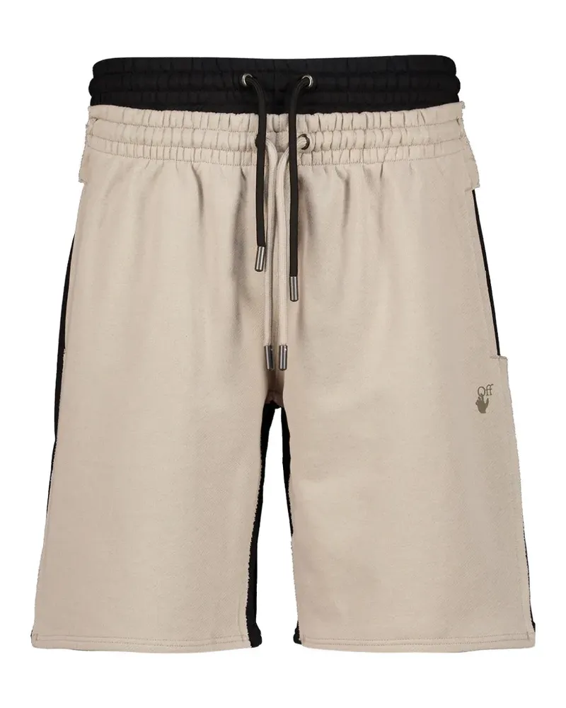 OFF-WHITE Joggingshorts Spices Arrow Overlap Skate Baumwolle - Nude Nude