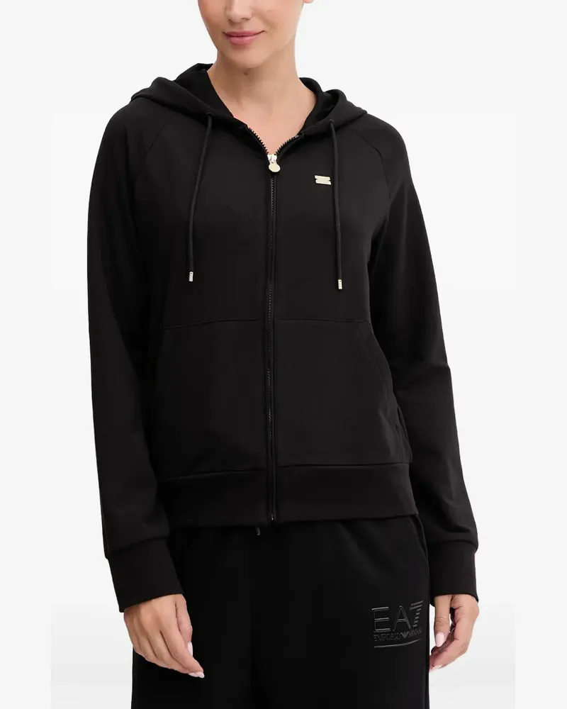 EA7 Core Lady zip-up hoodie - Schwarz Schwarz