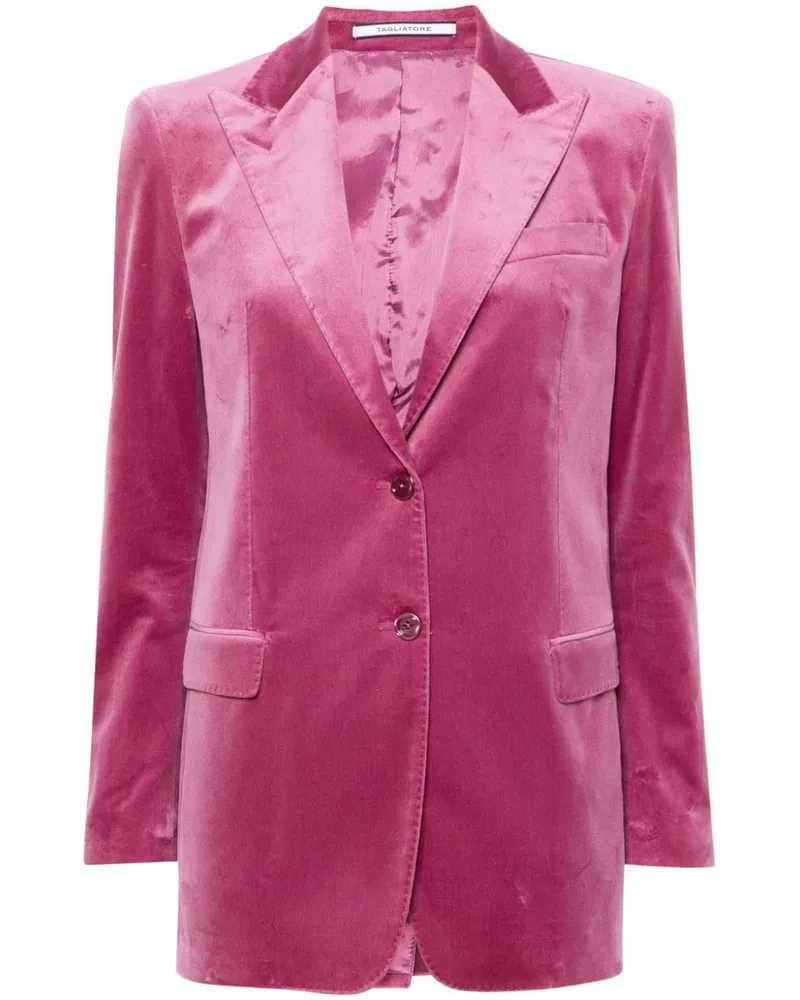 Tagliatore Sakko aus Samt - Rosa Rosa