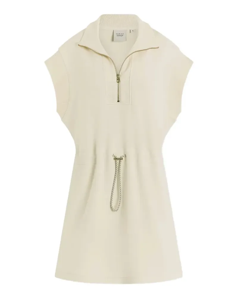Varley Avaya half-zip mini dress - Nude Nude
