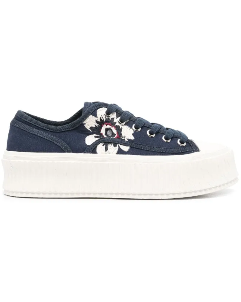 Dorothee Schumacher Florarl Sportiness Canvas-Sneakers Blau