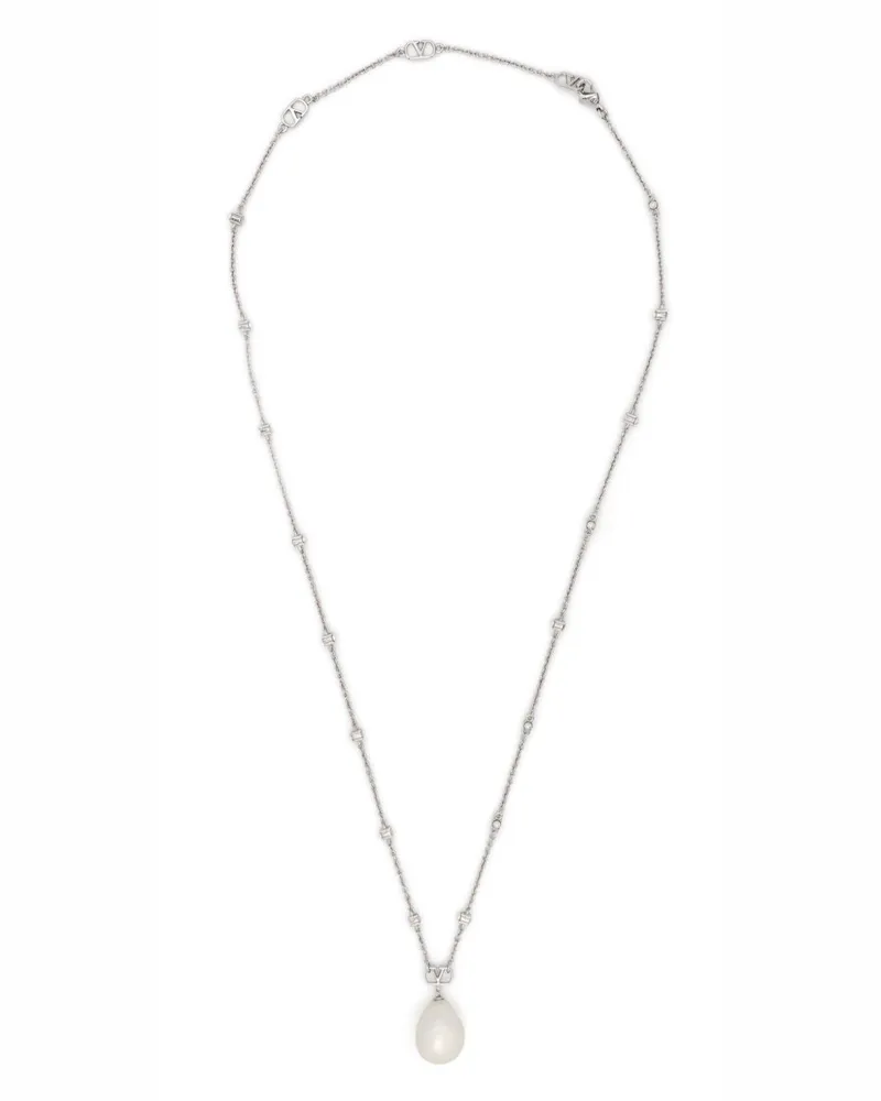 Valentino Garavani VLogo Signature Halskette - Silber Silber