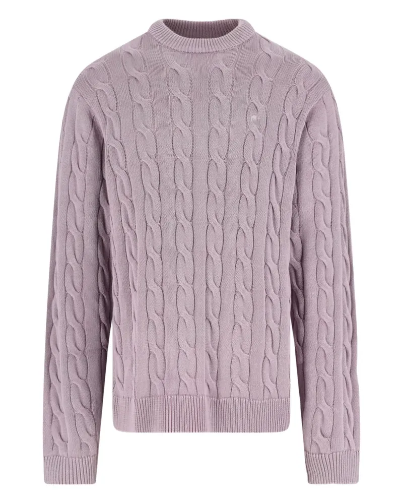 Carhartt WIP Carter Pullover mit Zopfmuster - Rosa Rosa