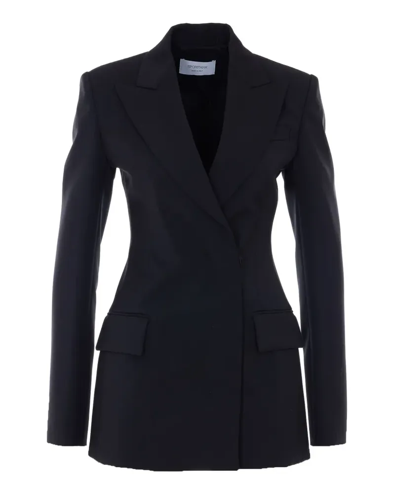 SPORTMAX Fate Blazer mit V-Ausschnitt - Blau Blau