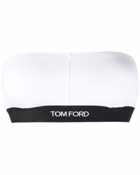 Tom Ford Zweifarbiger Bandeau-BH Weiß