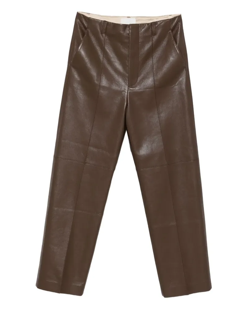 Nanushka Hose mit Knitter-Optik - Braun Braun