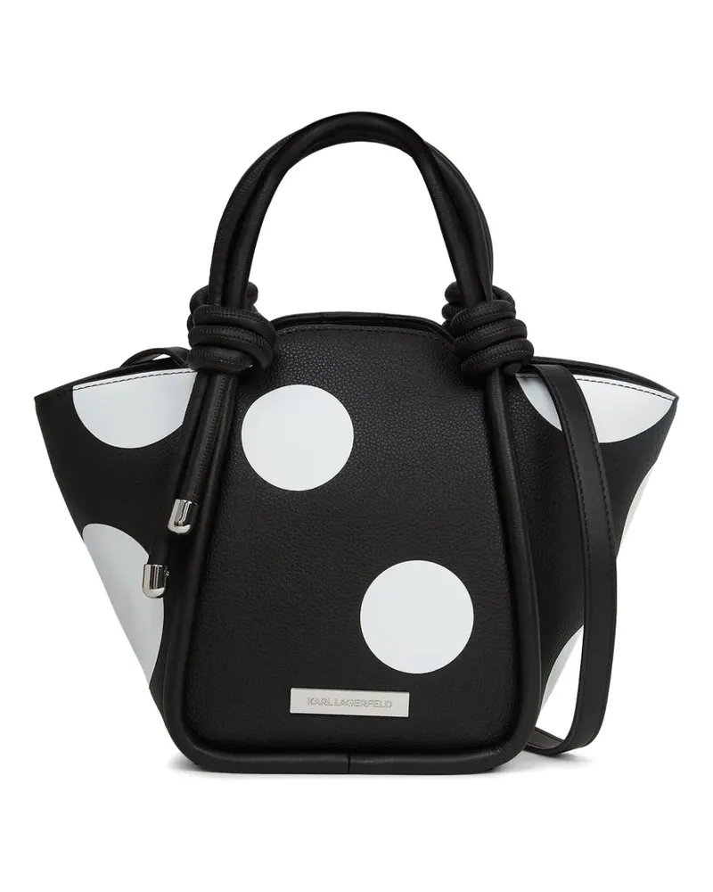 Karl Lagerfeld Ikon pebble knots tote bag - Schwarz Schwarz