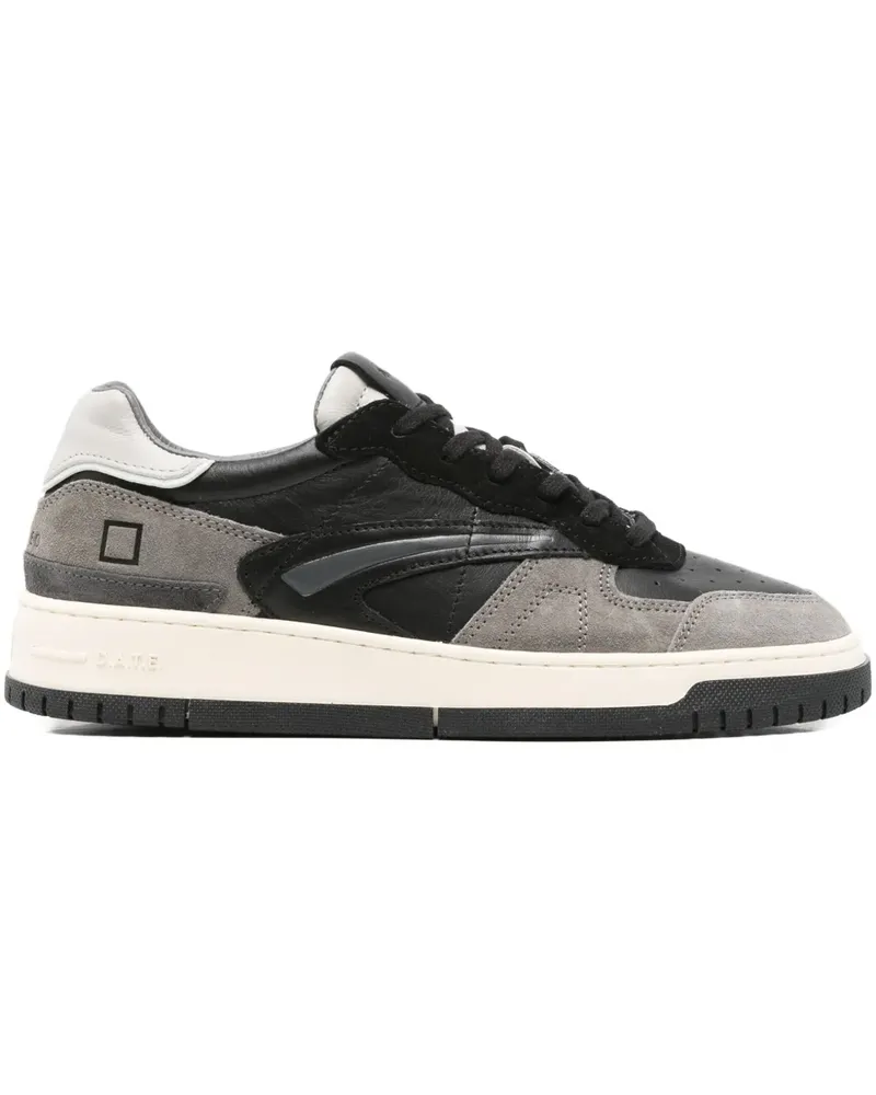D.A.T.E. panelled sneakers - Schwarz Schwarz