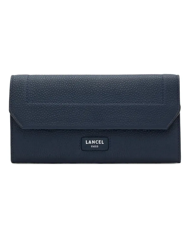 Lancel Ninon logo-patch leather wallet - Blau Blau