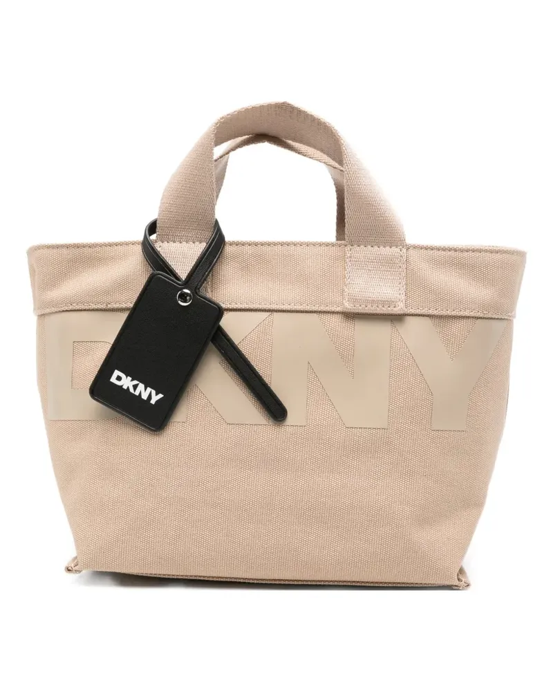 DKNY small Brady logo tote bag - Nude Nude