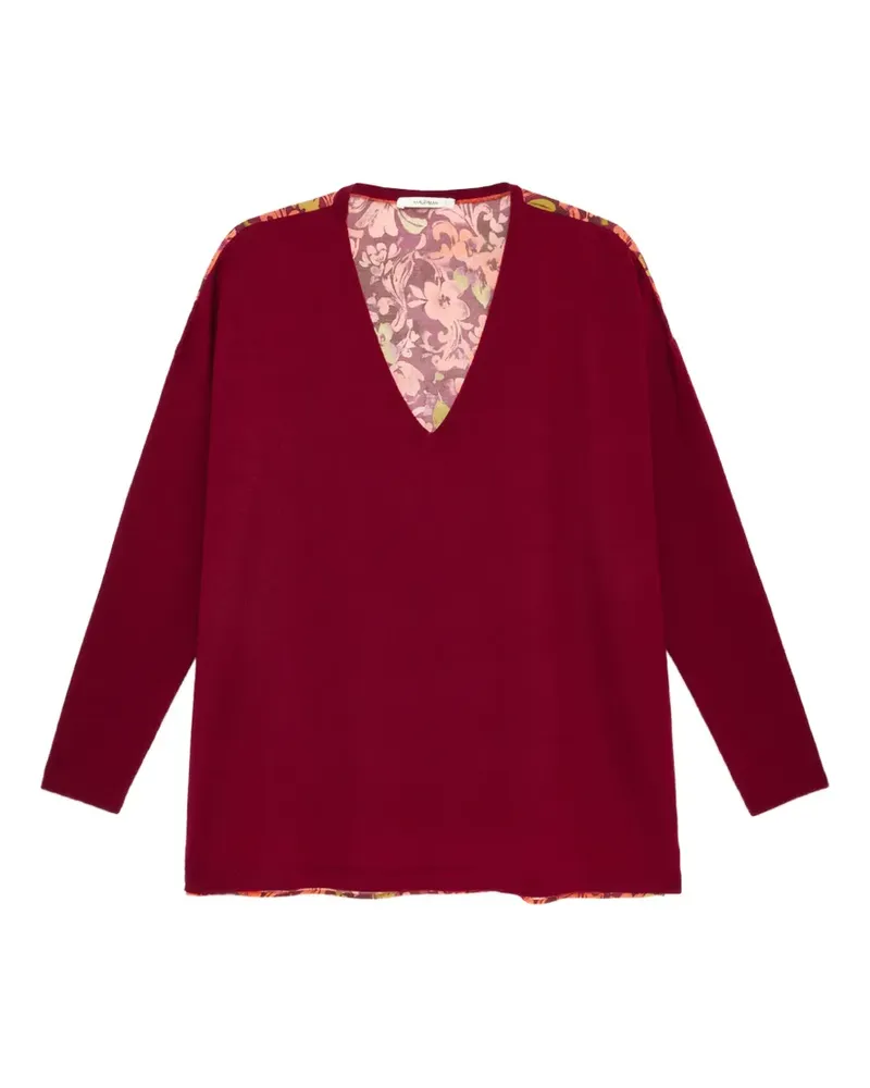Maliparmi Pullover mit V-Ausschnitt - Rot Rot