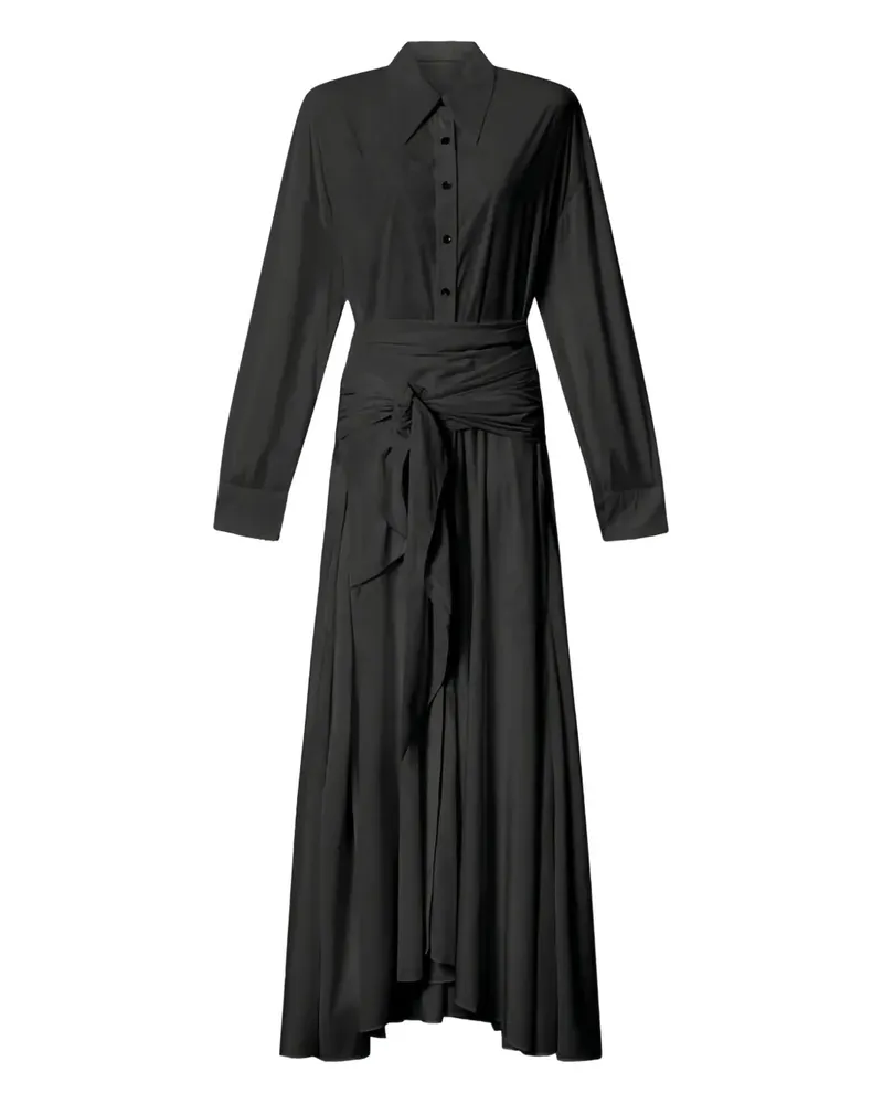 Isabel Marant Gewickeltes Samantha Hemdkleid - Schwarz Schwarz