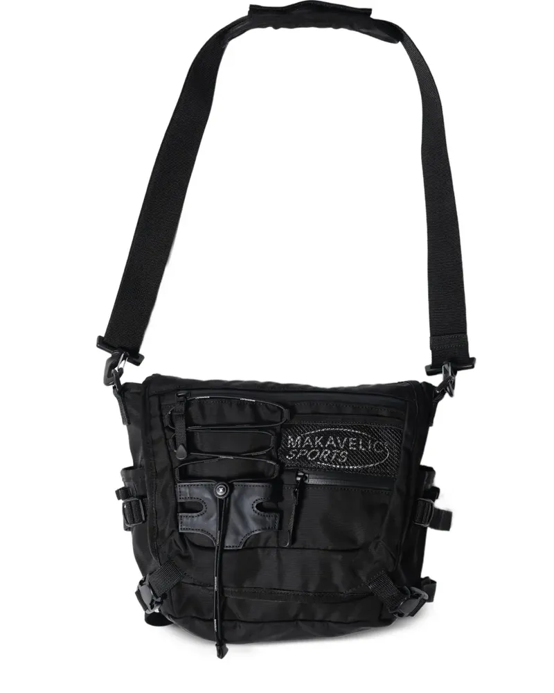 Makavelic Schultertasche mit Kordelzug - Schwarz Schwarz
