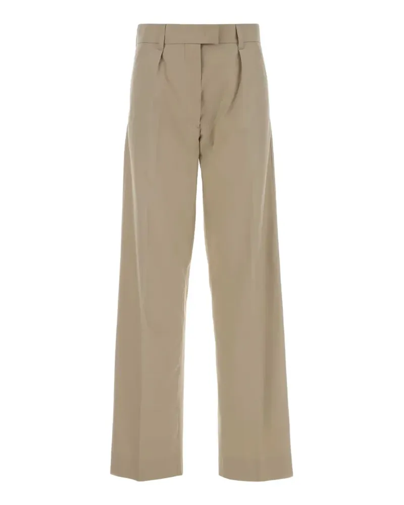 Miu Miu Panama embroidered trousers - Nude Nude