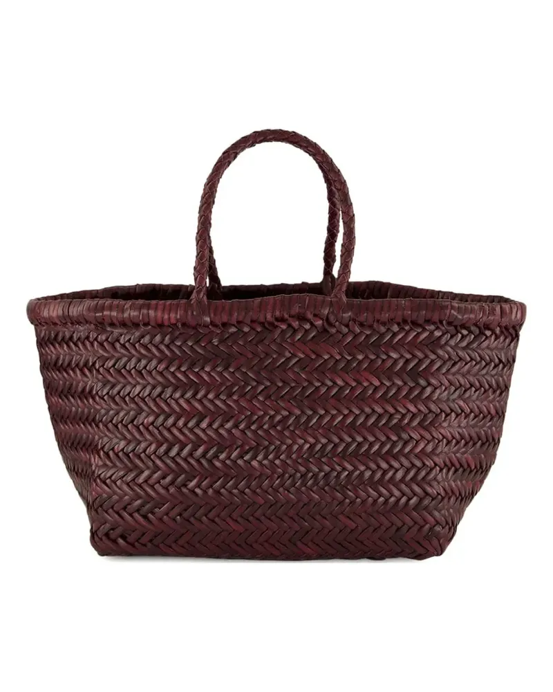 Dragon Diffusion Tote Bag mit geflochtenen Riemen - Rot Rot