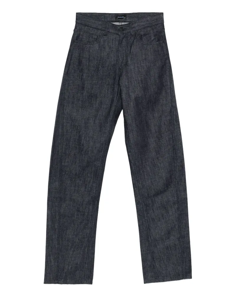 Thierry Mugler Jeans mit geradem Bein - Blau Blau