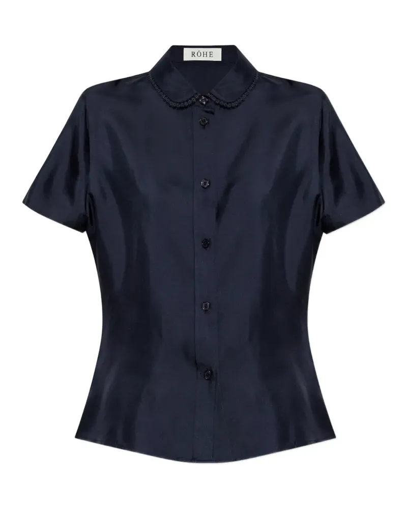 Róhe silk shirt - Blau Blau
