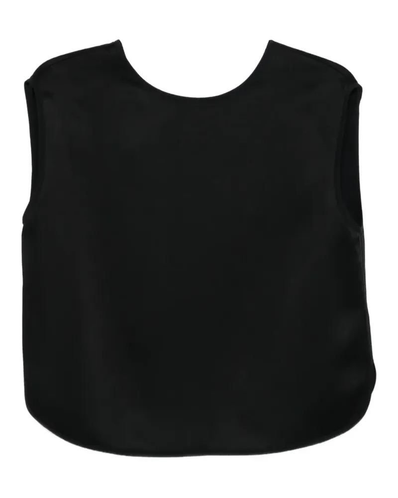 forte_forte Ärmellose Bluse - Schwarz Schwarz