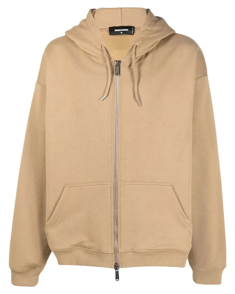Dsquared2 Kapuzenjacke mit Kordelzug - Nude Nude