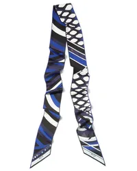 Emilio Pucci Seidenschal mit Iride Vivara-Print Blau