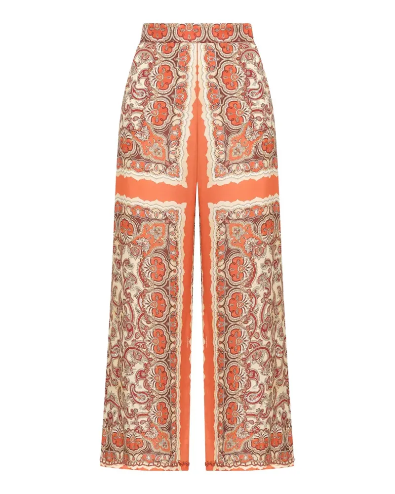 Maliparmi Sunset paisley-print trousers - Nude Nude