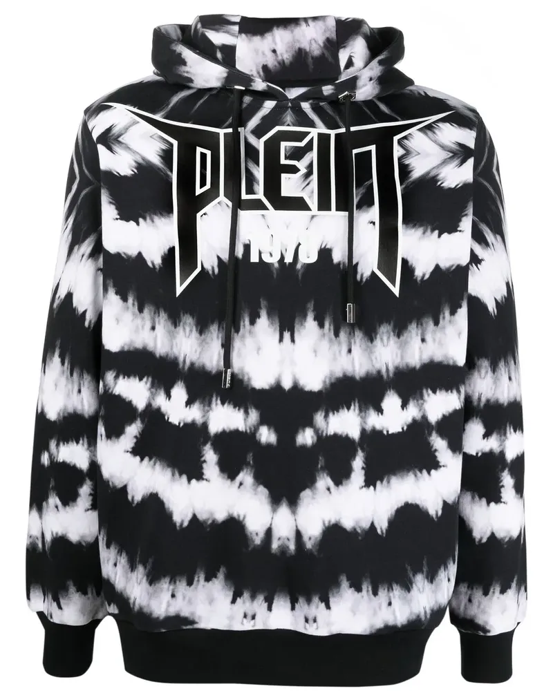 Philipp Plein Hoodie mit Batikmuster - Schwarz Schwarz
