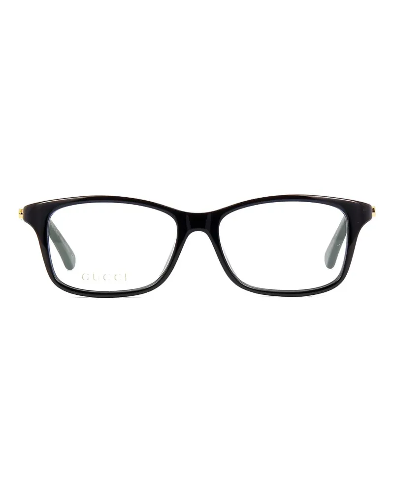 Gucci Brille mit eckigem Gestell - Schwarz Schwarz
