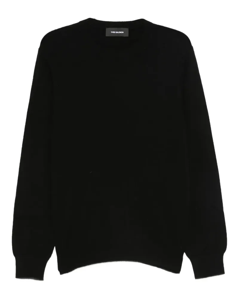 Yves Salomon Kaschmirpullover mit Rundhalsausschnitt - Schwarz Schwarz