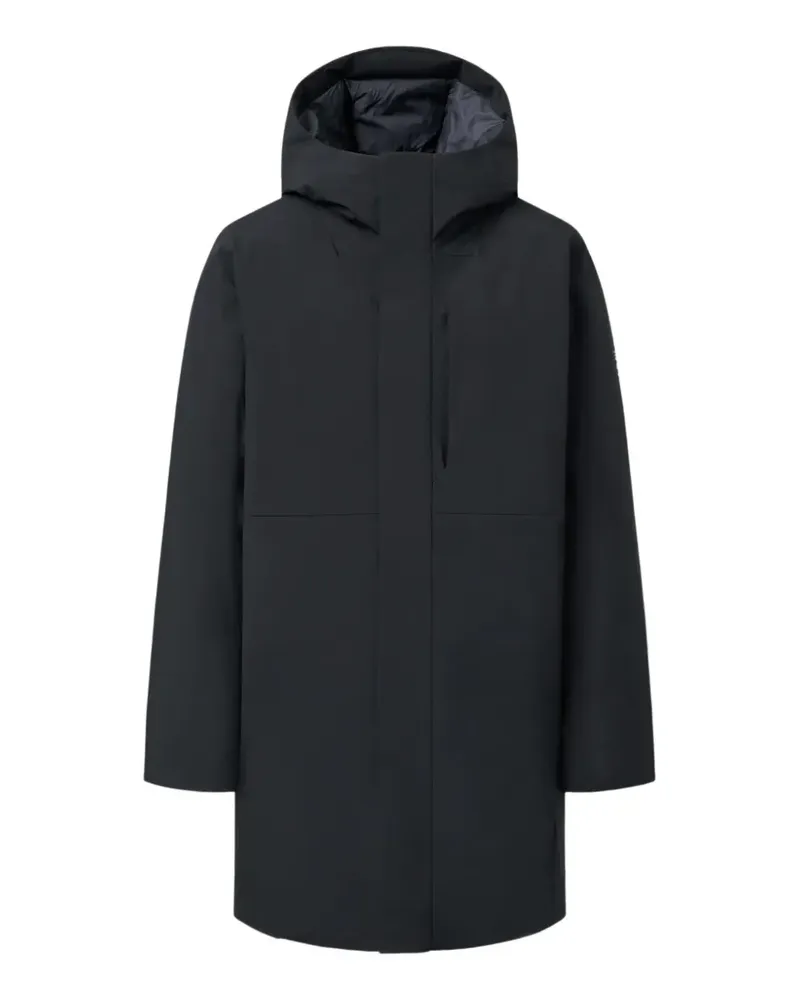 ECOALF Nanjin hooded zip-up coat - Schwarz Schwarz