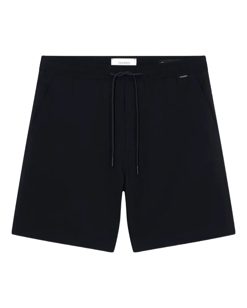 Closed drawstring-waist shorts - Blau Blau