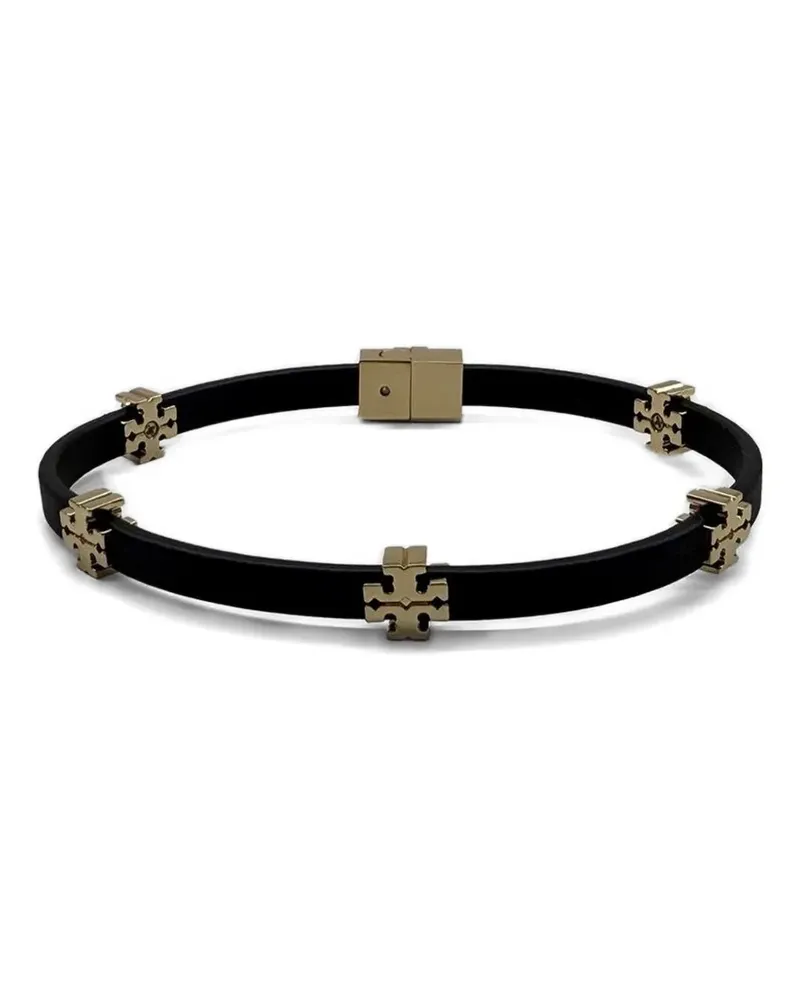 Tory Burch Icon Bio logo-embellished bracelet - Schwarz Schwarz