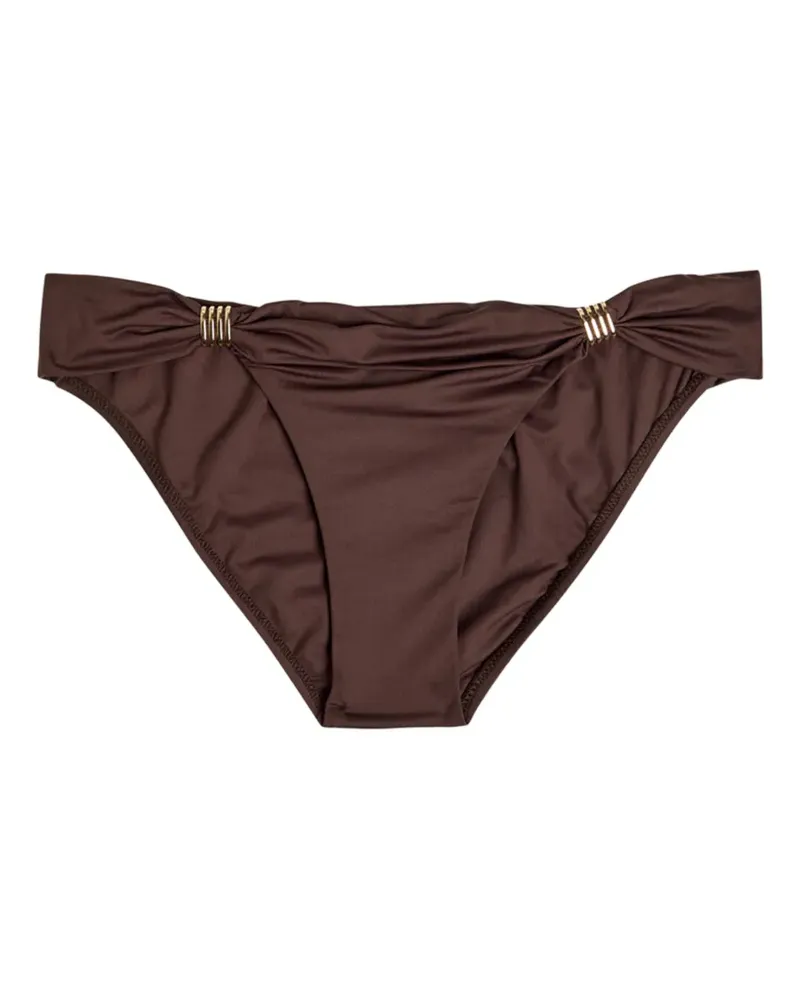 Melissa Odabash Grenada Bikinihöschen mit Beschlägen - Braun Braun