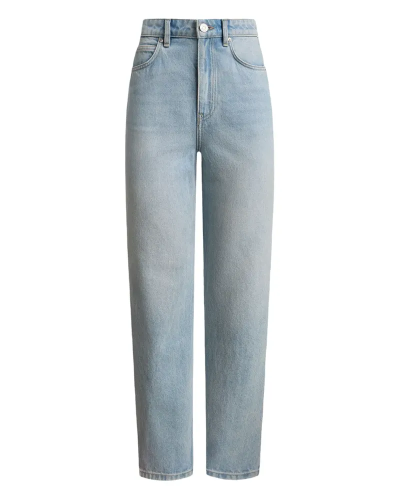 12 STOREEZ 211 Mom-Fit-Jeans - Blau Blau