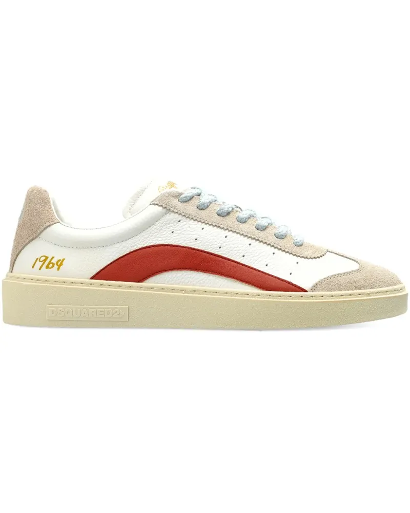 Dsquared2 Sneakers mit Wildledereinsatz - Weiß Weiß