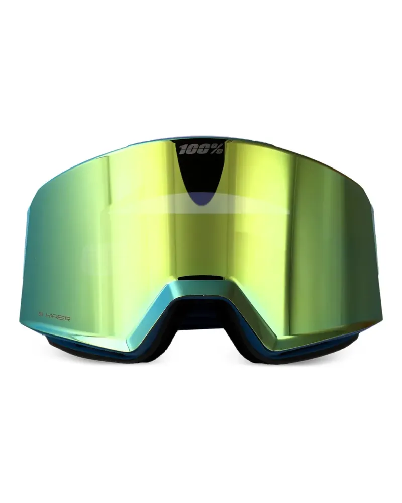100% Eyewear Norg Sonnenbrille mit Shield-Gestell - Blau Blau