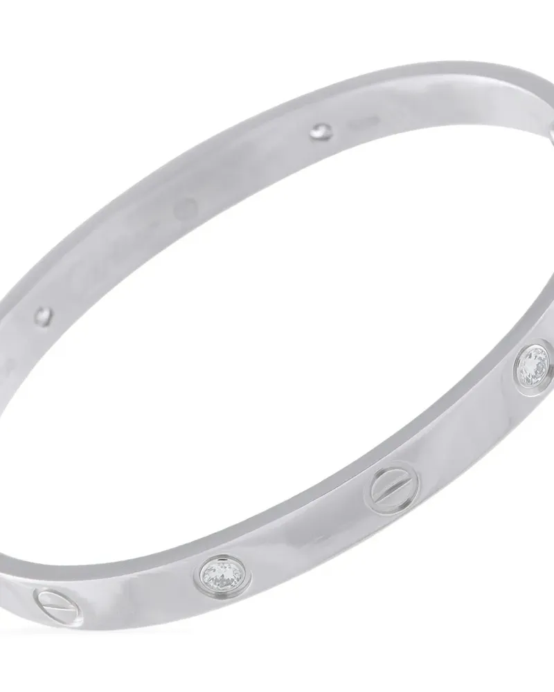 Cartier 18K white gold diamond Love bracelet - Silber Silber